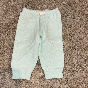Carters 9mo mint green joggers